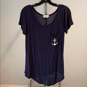 Navy blue blouse